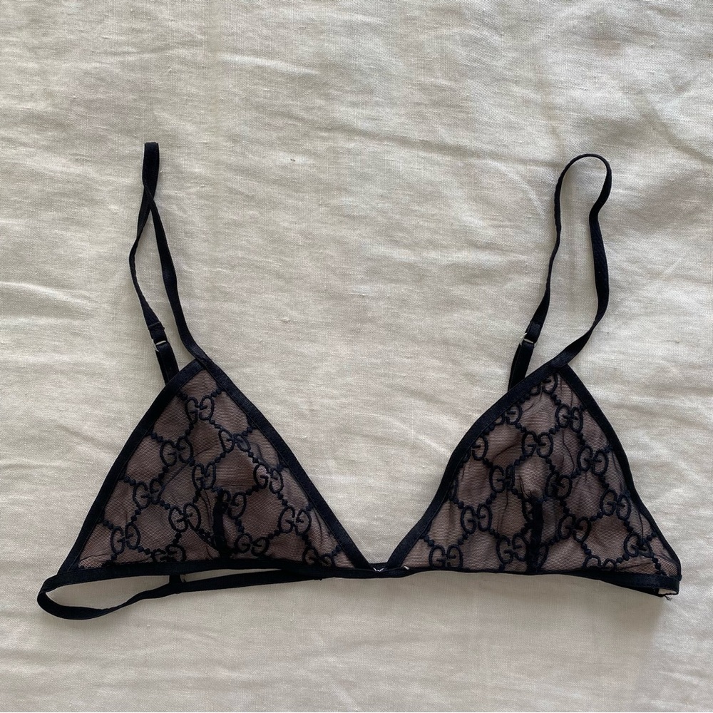 Gucci Black Lace Bra
